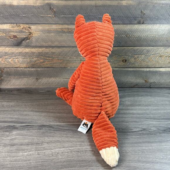 Jellycat London 18" Cordy Roy Fox Plush Woodland Orange Corduroy Squishy Snuggle - Picture 8 of 11